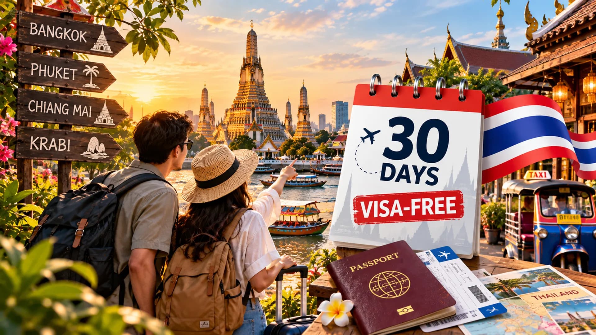 Thailand Visa-Free Stay Cut to 30 Days (2026): What Travelers Need to Know